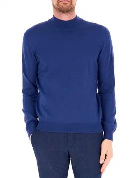GRAN SASSO Lupetto in lana BLU 58 - Gran Sasso - FashionsVida