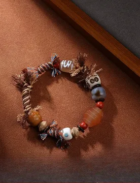 Tibetan God of Wealth Tianzhu Old Agate Hand Rope Handmade Weaving StyleEthnic ExoticStyle String Cultural and Artistic Bracelet - Aliexpress - FashionsVida