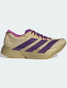 SCARPE ADIZERO ADIOS PRO 4 46 2/3 Sand / Rich Purple / Gold Metallic - Adidas - FashionsVida