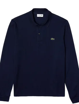 Classic Fit Polohemd - langarm - T-Shirt-langarm - blau - Herren - Size: XXL - Lacoste - FashionsVida