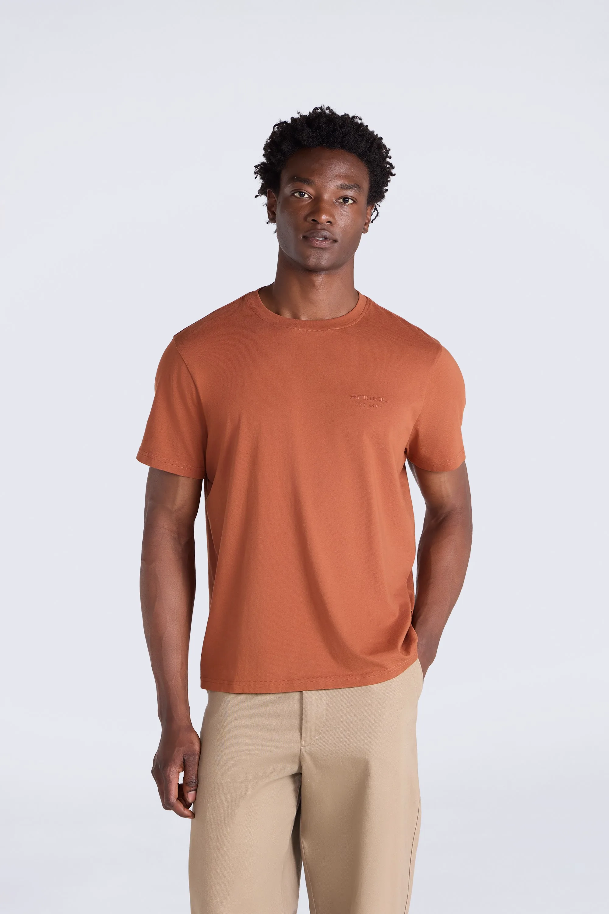 Icon Mens Logo T-Shirt - Orange - Animal - FashionsVida
