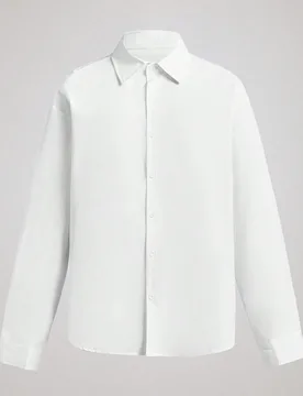 Camisa de vestir blanca de manga larga para hombre, para negocios formales/oficina S - Shein - FashionsVida