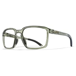 Alfa Glasses Frame Gloss Crystal Light Olive / Grey One Size Men,Women