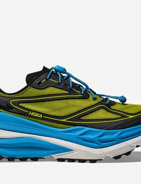 Stinson One7 Trail Shoes in Black/Skyward Blue, Size 8 - HOKA - FashionsVida