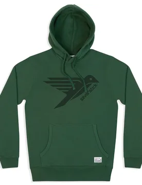 Mens Logo Organic Cotton Hoodie - Greener Pastures - Silverstick - FashionsVida