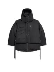Daunenparka ARCTIC LAYERED JACKET schwarz L herren