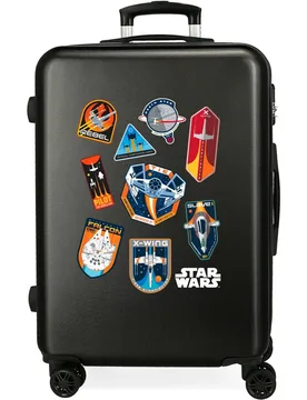 Maleta mediana infantil Star Wars Badges Space Mission rígida con capacidad de 70L - Personajes - FashionsVida