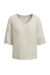 V-NECK RAGLAN PULLOVER 1/2 SLEEVE female