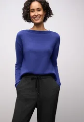 Softer Basic Pullover female Blau
