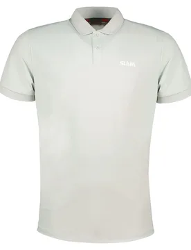 Tech Pique Evo Uv Short Sleeve Polo Cliff Grey S Men - SLAM - FashionsVida