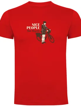 Maglietta A Maniche Corte Nice People Red - Kruskis - FashionsVida