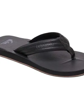 Tongs Carver Nubuck Solid Black EU 40 - Quiksilver - FashionsVida