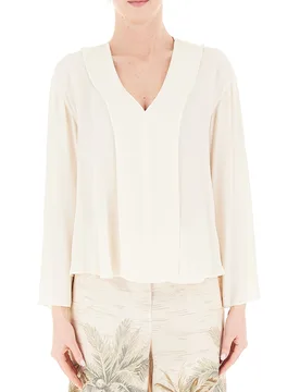 Blusa scollo V LIU JEANS AVORIO 40 - Liu jo - FashionsVida