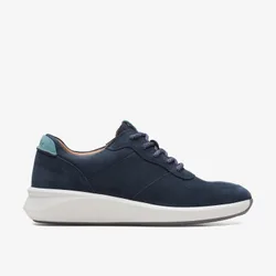 Womens Un Rio Sprint Navy Nubuck Trainers - Blue - Size 6 Wide Fit (Uk Shoe)