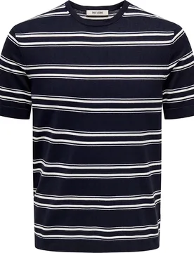 Only & Sons - Camiseta de hombre de punto de manga corta - Only & Sons - FashionsVida