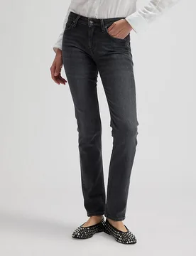 Vaquero recto elly de mujer de tiro medio - Lee - FashionsVida