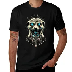 Underground Explorer - Cyber Meerkat T-Shirt Work Wear Simple Tee Shirt