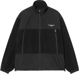 Polaire bimatière décontractée - Edmore Jacket Fleece Black White - Taille L - Noir