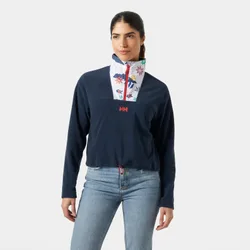 Women's Daybreaker Cropped Fleece Navy S - Navy Blue - Female