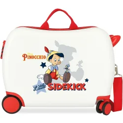 Maleta de cabina infantil Pinocchio & Sidekick rígida con capacidad de 34L