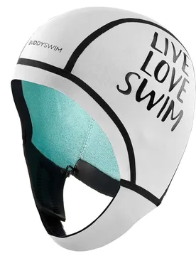Trilaminate Warmth 2.5 Mm Swimming Cap White S unisex - Buddyswim - FashionsVida