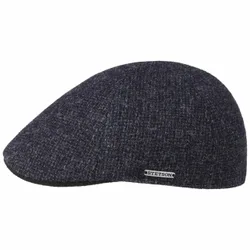 Texas Classic Wool Flat Cap by - navy - Size: S (54-55 cm)