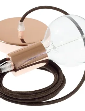 Cables Suspension Luminaire Rm13 2 M Brown / Copper One Size - Creative - FashionsVida
