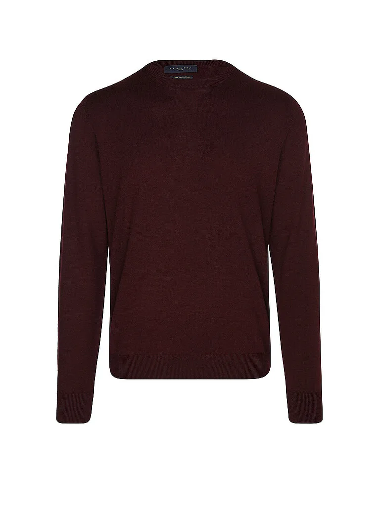 Pullover dunkelrot XXL Herren - Daniele Fiesoli - FashionsVida