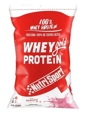 Proteine Del Siero Del Latte Gold Fragola 2000g Red - Nutrisport - FashionsVida
