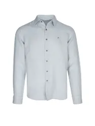 Camisa de lino azul claro XL