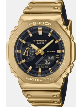 Reloj de hombre Fine Metallic Series GM-2100YMG-9AER de silicona dorada - Casio - FashionsVida