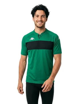 Polo à Manches Courtes Dalto Green / Black L - Kappa - FashionsVida