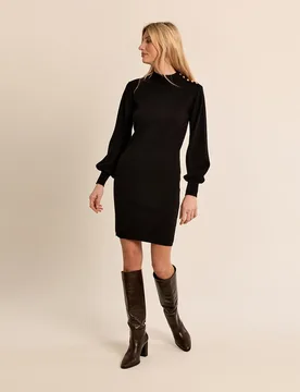 Vestido corto detalle botones - Molly Bracken - FashionsVida