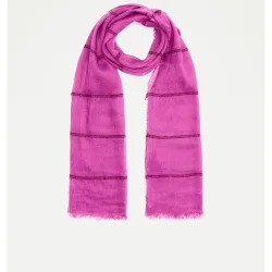 Echarpe liso con raya horizontal