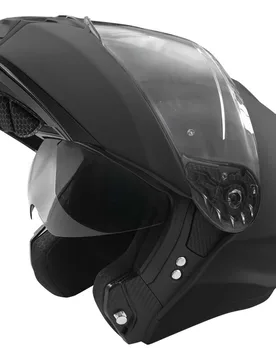 Casco Moto Modulare BLOW Solid Nero Opaco taglia M - Stormer - FashionsVida