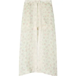 Falda pantalón acampanada de talle alto