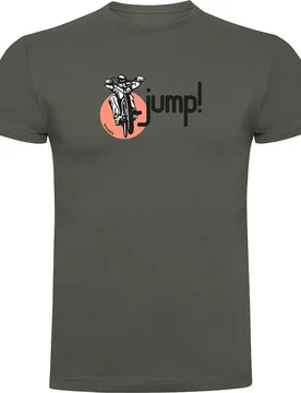 Maglietta A Maniche Corte Jump Dark Army Green - Kruskis - FashionsVida