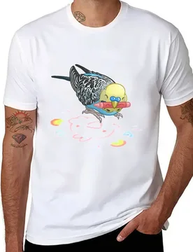 Budgie Artist T-Shirt t shirts with prints cotton t shirt man T-Shirt - Aliexpress - FashionsVida