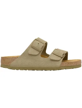 Sandales en suède - Arizona LEVE Narrow Faded Khaki en Cuir - Taille 40 - Beige - Birkenstock - FashionsVida