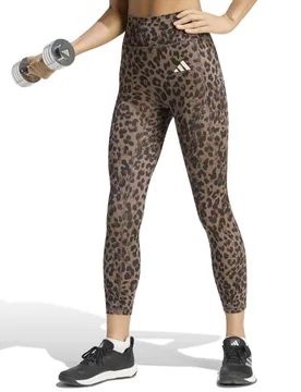 Stripes Leopard High Waisted 7/8 Leggings Black Mix female - Adidas - FashionsVida