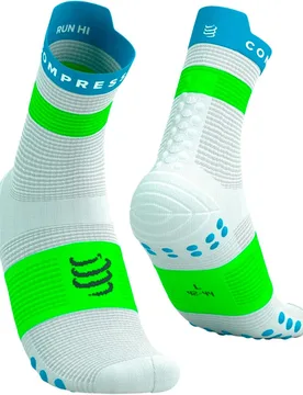 Pro racing socks v40 run high calcetines running Blanco (35-38) - Compressport - FashionsVida