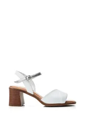 Womens Lanie White - Silver Sandals - White & Silver