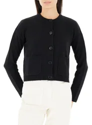 Cardigan misto lana NERO L