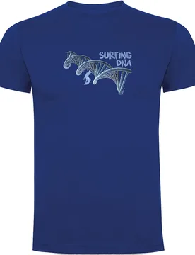 T-shirt à Manches Courtes Surf Dna Royal Blue 2XL - Kruskis - FashionsVida