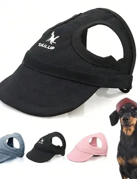 Pieza Sombrero de sol ajustable para perros, gorra de béisbol con pico de pato para cachorros y gatos, accesorios para mascotas para exteriores Azul- - Shein - FashionsVida