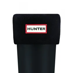 Womens Unisex Recycled Fleece Short Boot Sock - Black - Size Medium