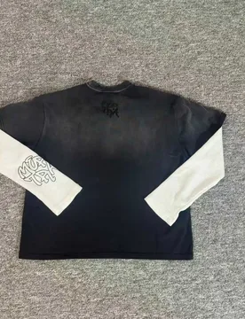 Mertra Streetwear: Hip-Hop Washed, Distressed, Patchwork Long-Sleeve T-Shirt—Unisex High-Street Fashion Base Layer - Aliexpress - FashionsVida