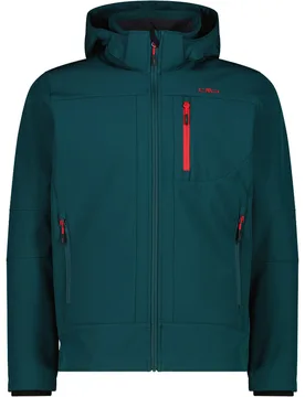 Man jacket zip hood chaqueta softshell hombre Verde (48) - CMP - FashionsVida