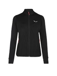 Giacca in pile da donna Puez Waffle nero 38