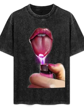 Lips Only I Am A God Crazy Pink T-Shirt Casual All Match Short Sleeve T-Shirt - Aliexpress - FashionsVida